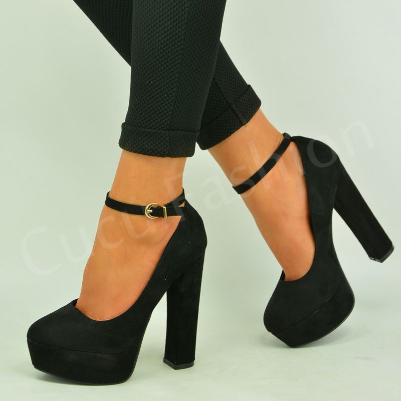 legs and ankle strap pumps