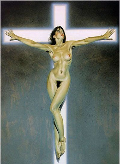 dark side female crucifixion
