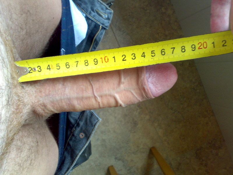 my huge cock measured