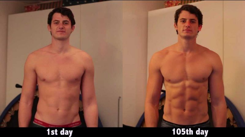 male men body transformation