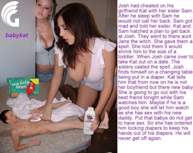 sissy diaper chastity captions