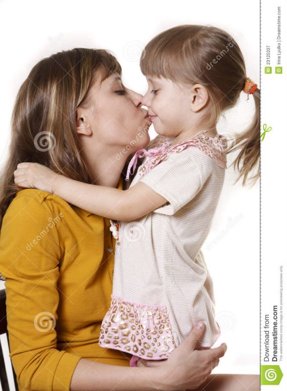 mother daughter kissing sexually