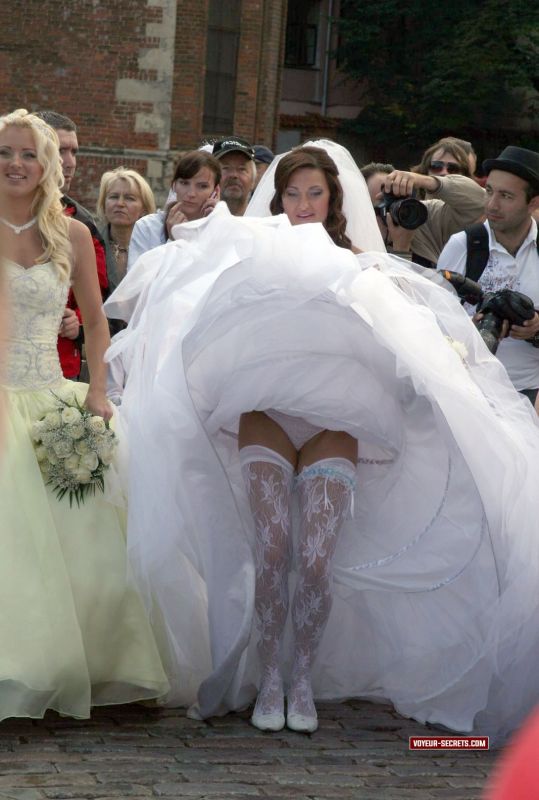 Wedding Dress Upskirt