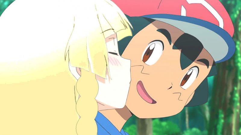 pokemon ash and dawn kiss