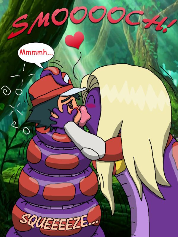 pokemon ash and lyra kiss
