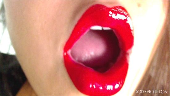 deep red lipstick blowjobs