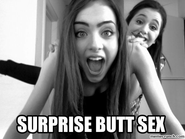 surprise butt sex wife