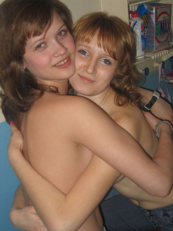 gay girls grabbing each others boobs