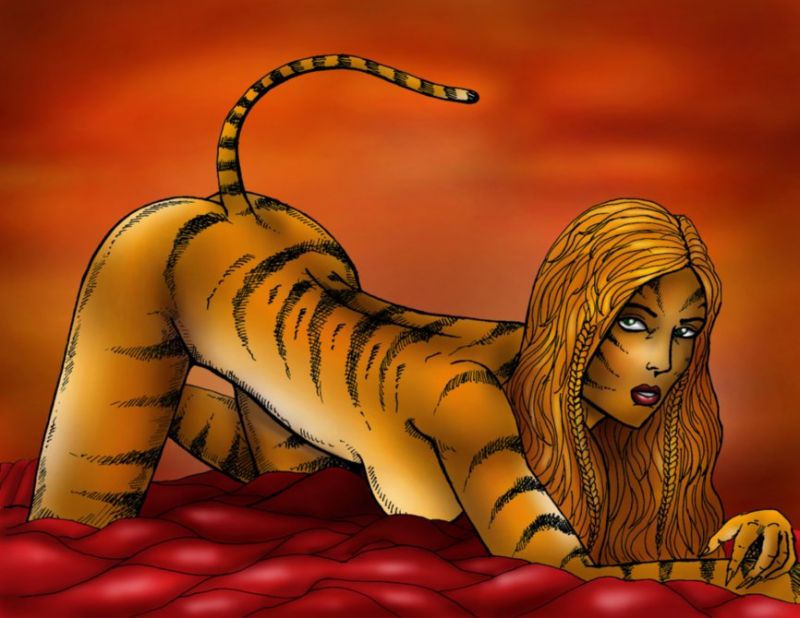 tiger girl gif