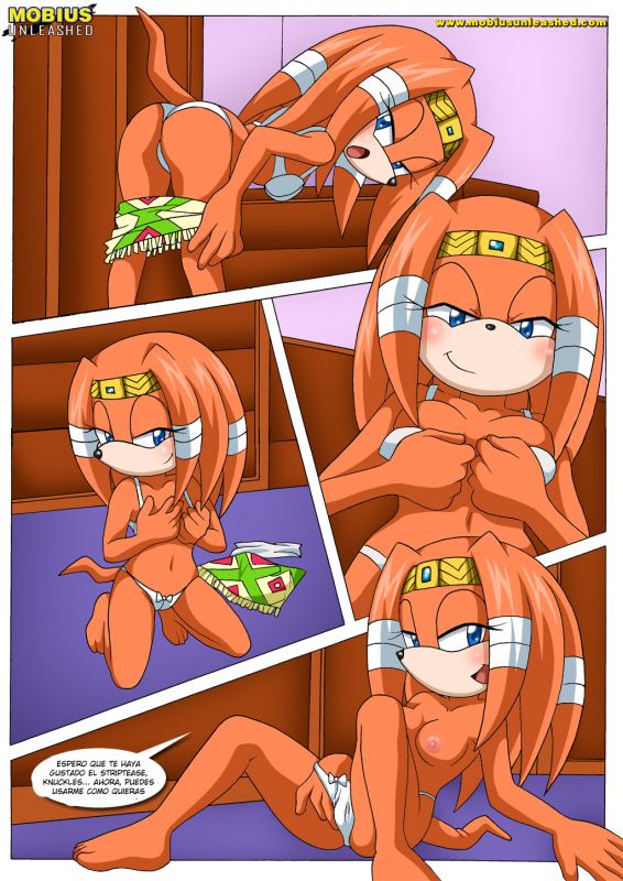 tikal the echidna tied up