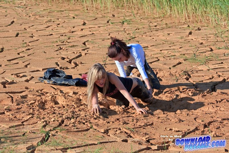deep quicksand mud sinking girls