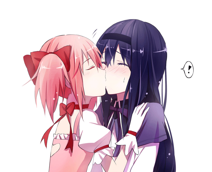 anime yuri french kiss