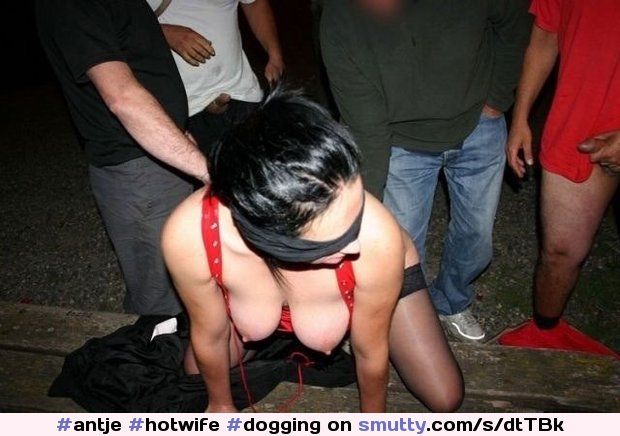 reluctant blindfolded wife dogging