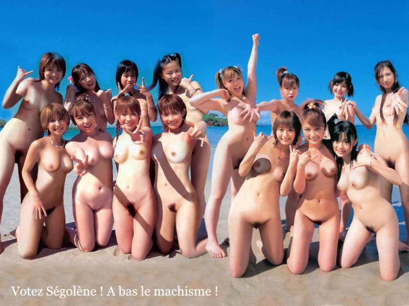 women nude group of six