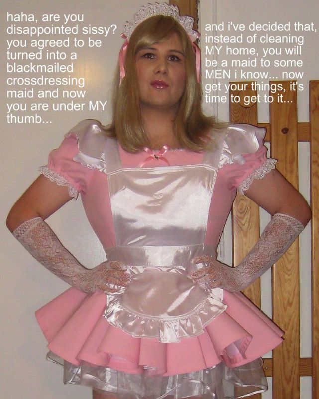 cock sucking sissy blackmail captions
