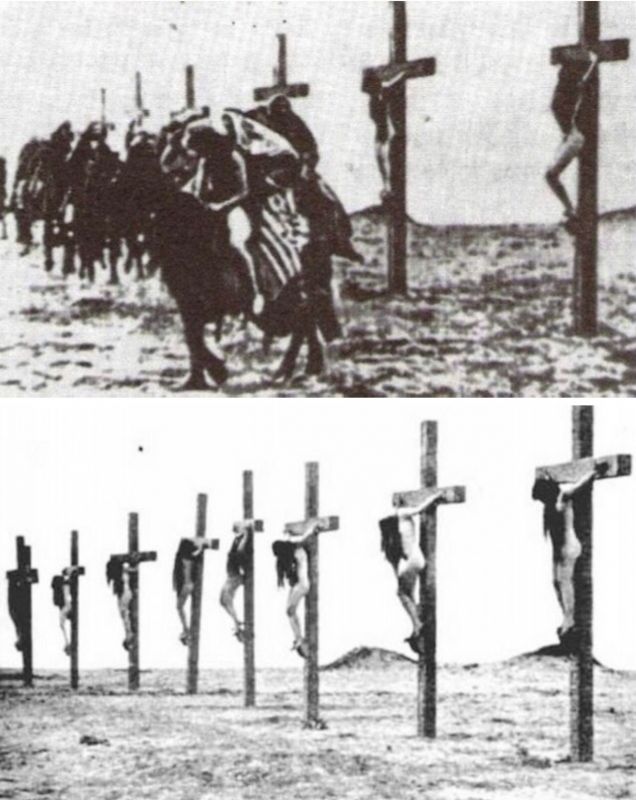 naked girls tortured and crucified