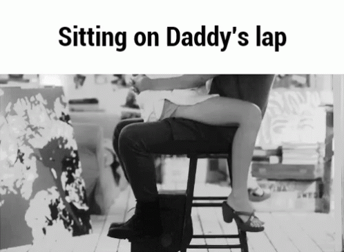 inappropriate dads lap