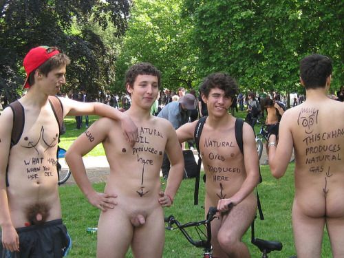 embarrassed nude in public