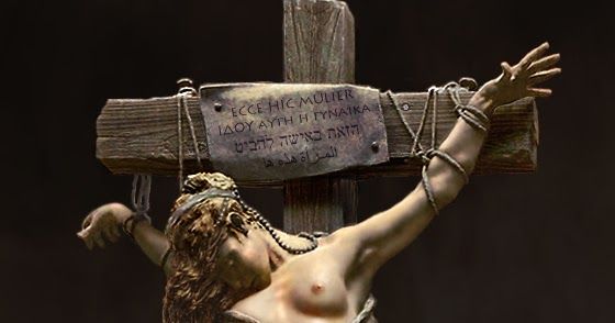 female martyrs crucified