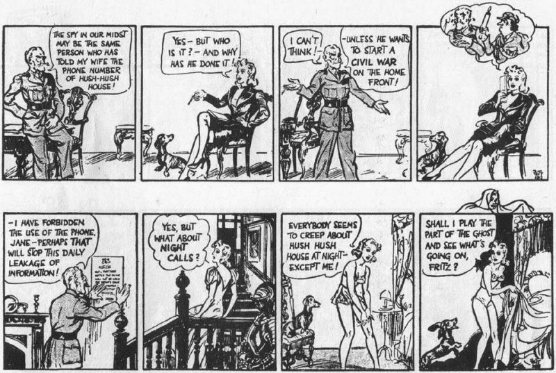 vintage jane british comic strip