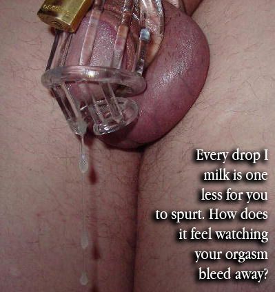 permanent male chastity tube