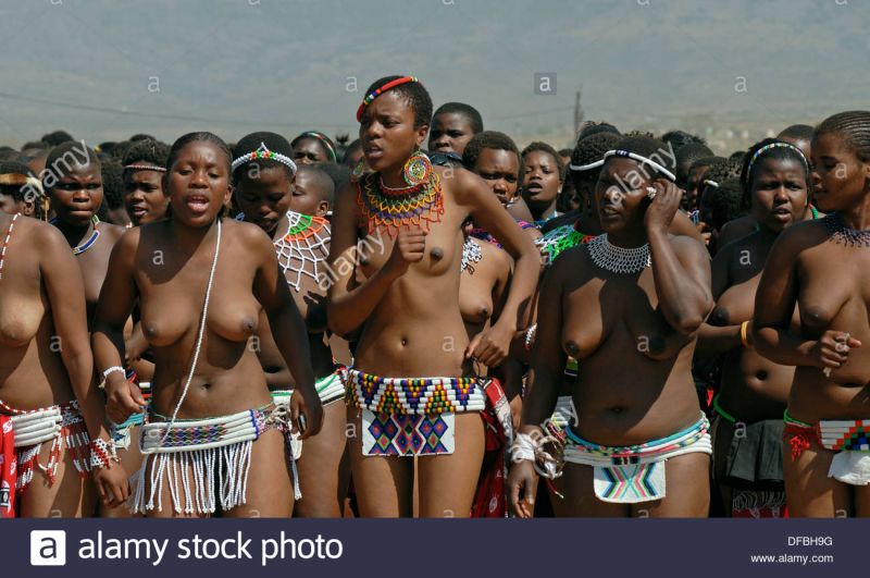 zulu girls bathing in river