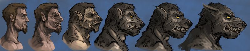 female transformation into werewolf