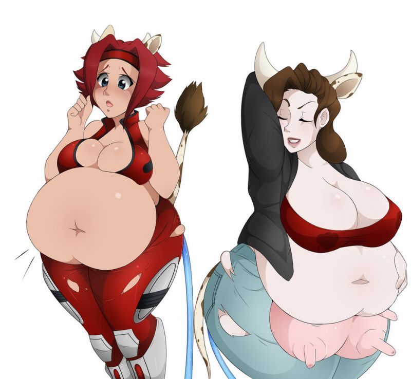 Female Furry Belly Inflation Hose