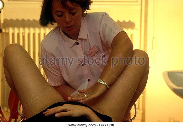 daughter vaginal examination