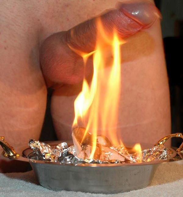 kinky fire fetish burning