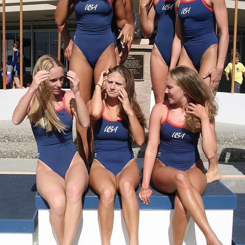 nude girls swim team