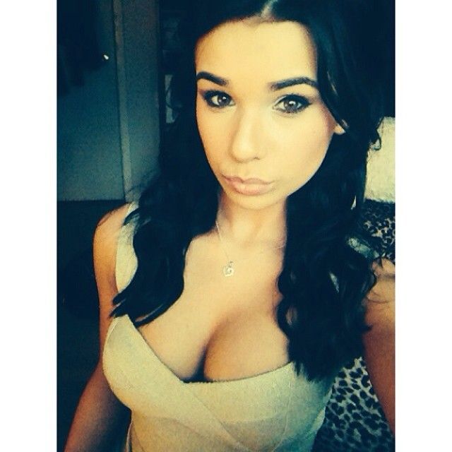 busty cleavage cum