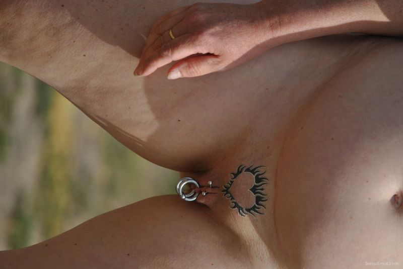 pussy jewelry at the beach