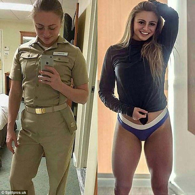 brunette female police officers