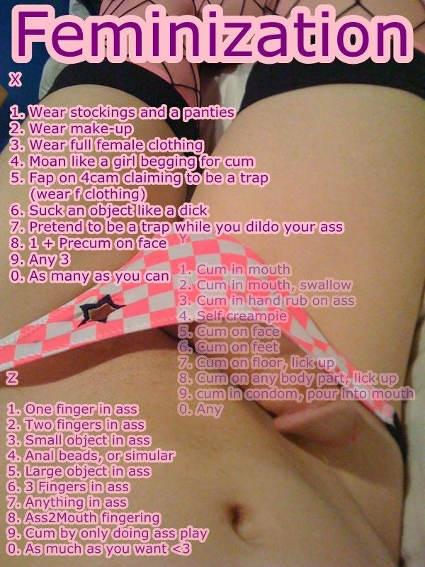 sissy challenge points