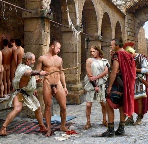 Nude Male Slave Market