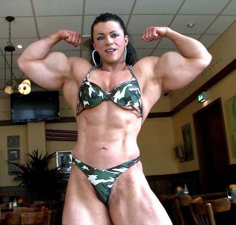 beautiful female bodybuilder big muscles