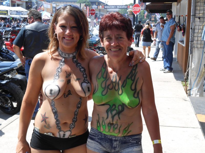 naked women at biker rallies