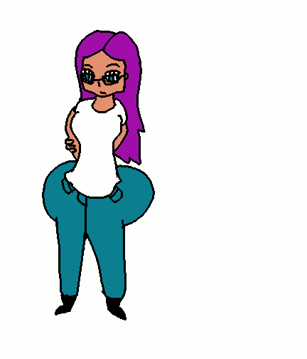 blueberry woman inflation butt