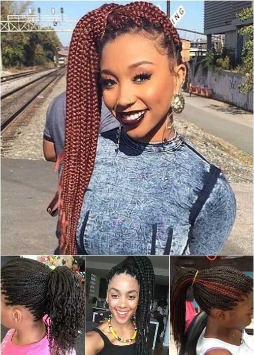 ponytail hairstyles for black women