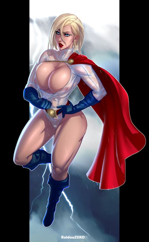 power girl big boobs