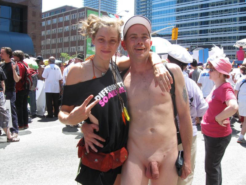 naked men erect in public