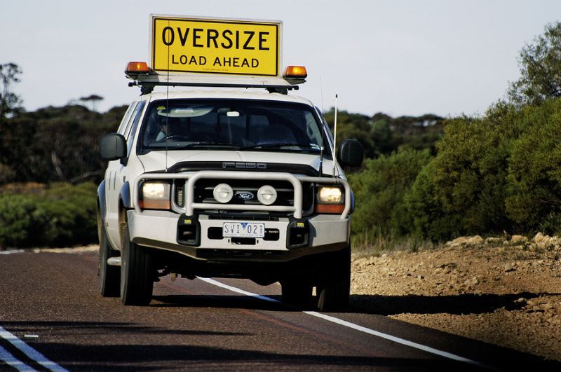oversize load pilot car signs
