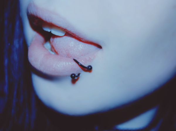 devil bites piercing