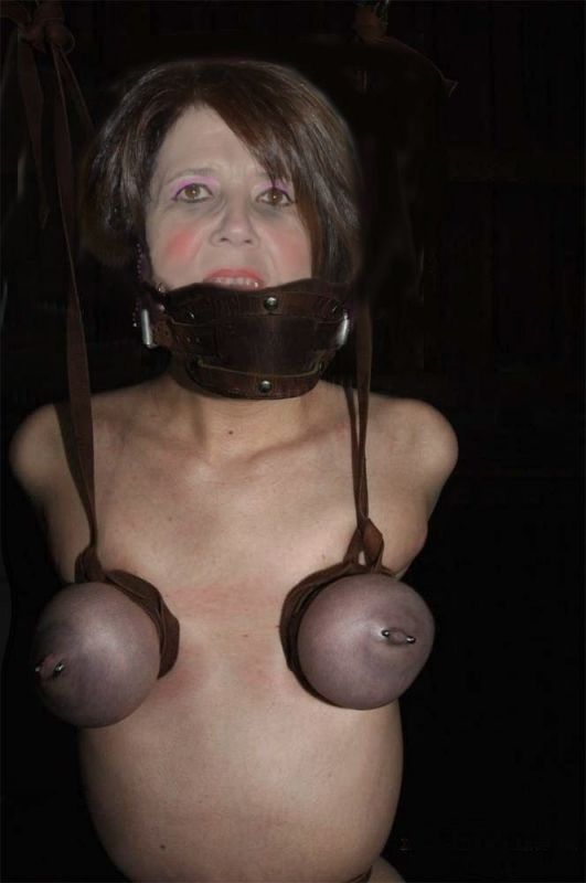 huge natural breasts tied