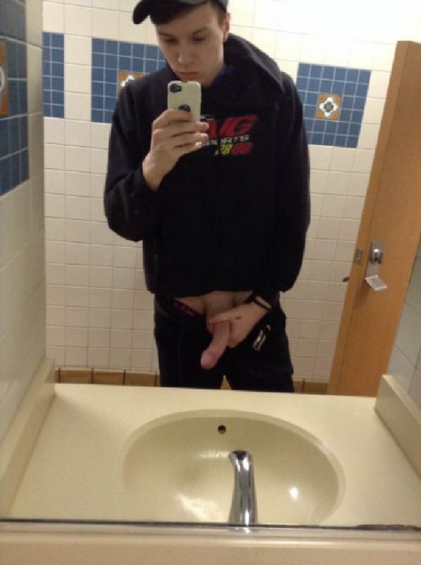 teenage guy bathroom selfies