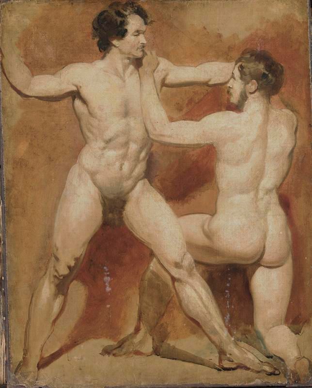 hardcore men wrestling nude