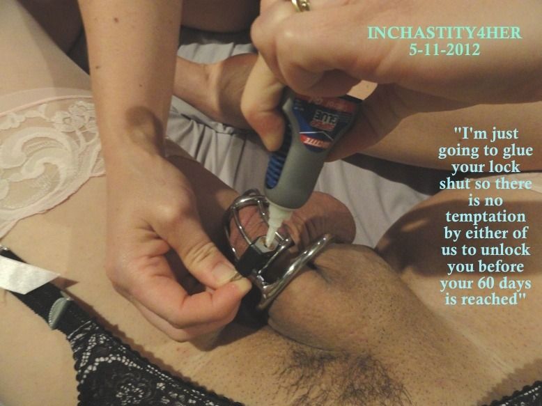 locked up chastity forever captions