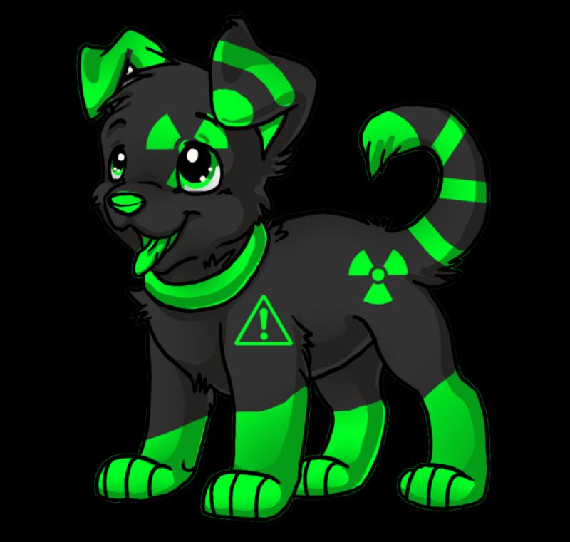 toxic wolf furry rave girl