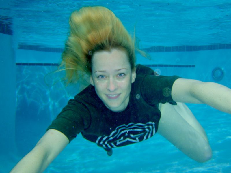 girl trapped underwater